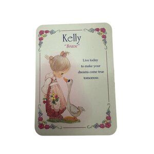Precious Moments Limited Edition 1997 Kelly Name Card Brave